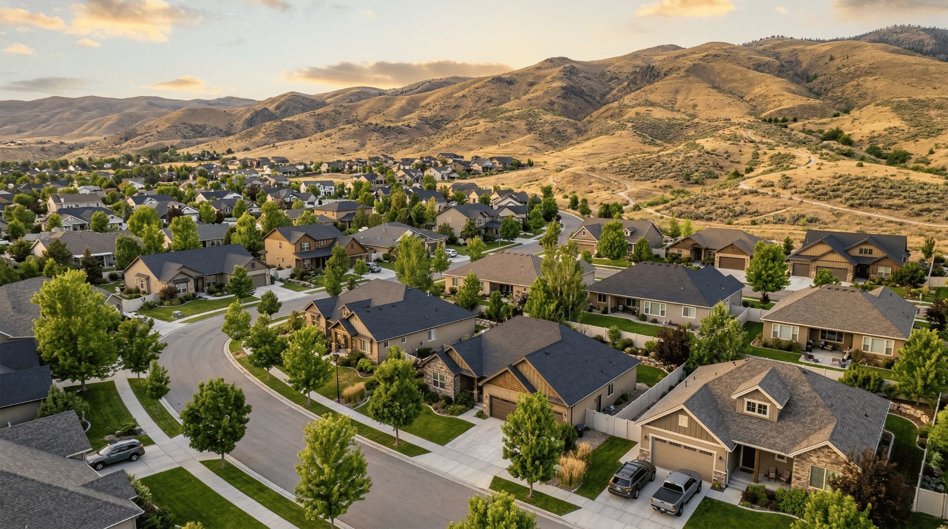 Boise Idaho residential neighborhood