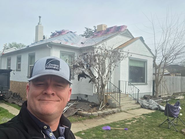 Josh Meyer at a Foothill Roofing job site